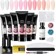 Daooibpa Extension Gel - Extra Strong Nail Extension Glue Gel,Multifunctional Fingernail Polish Base Tips Art for Professionals Beginners Enthusiasts
