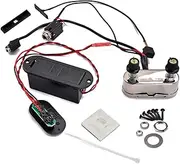 KieTeiiK Soundhole Pickup, Practical Replacement 3.5mm Bridge Pickup Amplifier Preamp Set