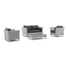 Carolina 2+1+1 Outdoor Wicker Alfresco Lounge Setting with Coffee Table
