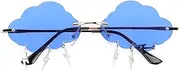[ROMISBABA] 1 Pair Clouds Shaped Women's Polarized Sunglasses Trendy Oval Glasses for Party Outdoor Activities