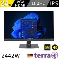 在飛比找蝦皮購物優惠-Terra 2442W 24吋抗藍光螢幕 電腦螢幕 附HDM