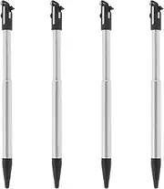 SG Store 4pcs Metal Extendable Stylus Pen Adjustable Touch Stylus Pen Video Stylus Pen Game Accessories Compatible with Nintendo New 2DS XL