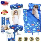 Breathable Nap Mat with Soft Pillow for Toddlers - Easy Carry & Clean Features