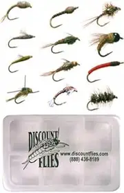 Midge Fly Collection - 12 Trout Flies + Fly Box