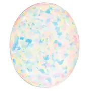 Gemstone Imitation White Opal 5X3mm Oval Cabochon