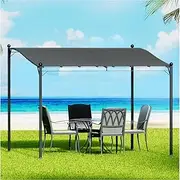 Instahut 3m Marquee Gazebo, Camping Tent Wedding Gazebos Garden Shed Iron Frame Outdoor Party Canopy Patio Carport Car, Sturdy Legs Water Resistant and UV Grey