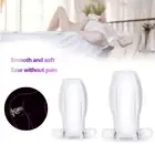 Clear Anal Sex Toy Hollow Butt Plug Flared Dildo Deep Access Tunnel Probe S+L