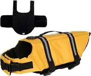 Dog Floatation Vest | Floatation Dog Swim Vest Safety Vest - High Buoyancy Reflective Pet Swimsuit Rescue Handle, Puppy Floatation Vest for Small Medium Dogs Pet Safety Boating Swimming