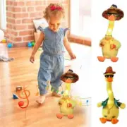 Cute Sound Recording Electric Duck Plush Toy Singing Dancing Duck Children Toy