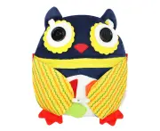 Preschool Toy Animal Shape Improve Hands-On Skill Handmade Busy-Board Learning Owl Toys for Kids Yellow