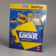Portable Locker Vintage KeepSafe by Sentry LockR Lock it and Go Yellow