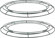 HAMPPLIES 2pcs Wreath Frame for Crafts Floral Hoop Base for Christmas and Valentine Decorations Sturdy and Timeless Design for Home and Office Use