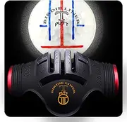 Premium Quality360-Degree Birdie Liner Drawing Alignment Tool Kit- 360-Degree Triple 3-Line Golf Ball Marker Stencil with Gift Box Including 3 Color Marker Pens-Patent Pending.