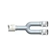 Phillips Y-adapter, single female twist lock to dual female threaded Welch Allyn