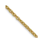 14K Yellow Gold 16 inch 1.4mm Forzantine Cable with Lobster Clasp Chain Necklace