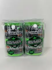 Meister MMA Adult 180" Semi-Elastic Hand Wraps for MMA Boxing 2 x Pair - Green