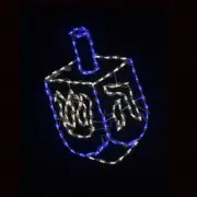 Hanukkah Dreidel Indoor Outdoor Yard Art Commercial Quality Wireframe Decoration