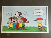 Charles Schulz Peanuts SIGH Print Mondo Charlie Brown Snoopy Baseball Comic Art