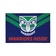 NRL Front Back Door Entry Floor Mat - New Zealand Warriors - 61cm x 41cm