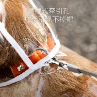 在飛比找蝦皮購物優惠-寵物雨具 寵物雨衣 透明 披風 中大型 犬金毛 比熊 外出 