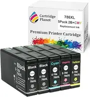 Cartridge Planet 5 Pack (2BK,1C,1M,1Y) Compatible Ink for Epson 786XL for Epson Workforce Pro WF-4630 Workforce Pro WF-4640