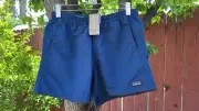 Patagonia Baggies Nylon Shorts 5" Womans XS Tidepool Blue Drawstring Outdoors