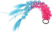 WEKADRIN Colored Hair Extensions Lightweight Bubble Ponytail Extensions with Hair Tie for Vibrant Rainbow Design for Parties Festivals Cosplay Comfortable Soft Accessories