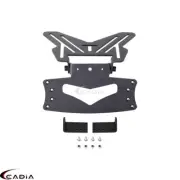 Black Motorcycle Number Plate Holder License Plate Hanger Bracket Slide in Mount