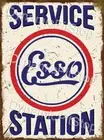 Esso Service Station Rustic Tin Metal Sign Man cave Garage Australian made