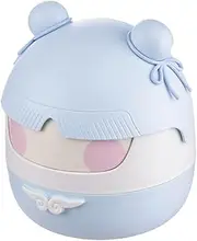jojofuny Cute Cartoon Flip Lid Desktop Trash Can Compact Waste Basket for Office and Small Spaces Easy to Clean Moderate Capacity Fun Design for Bedroom and Desk Use