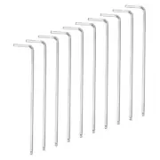 10pcs Ball End Hex Key Wrench 1/8" CR-V L-Shape Long Arm Hexagon SAE Wrenches