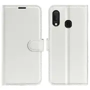 Litchi Texture Wallet Stand Leather Protective Phone Casing for Samsung Galaxy A20e