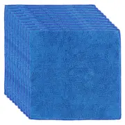 10Pcs 30x30cm Blue Square Hand Towel Absorbent Towel for Home Bathroom Sports