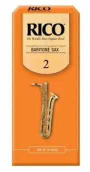 Rico Baritone Saxophone Reeds, Strength 2.0, 25-pack