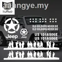 在飛比找蝦皮購物優惠-JEEP 【熱賣】兄弟連車貼拉花吉普車車身貼曲車貼越野車貼U