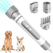 Lightweight Portable Dog Hair Dryer for Small Medium Large Dogs Hair Dryer with Brushless Motor High Speed and Low Noise Pet Water Blower with 3 Nozzle
