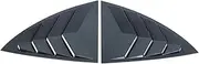 Compatible for Tesla Model Y 2020-2022 2023 2024 Carbon Fiber Rear Window Louver Shutter Spoiler Panel Side Vent Cover Trim(Carbon Fiber Plastic)