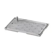 Dog Litter Box Outdoor Activities Portable Easy Clean Potty Training Mat for Dogs Puppy light grey