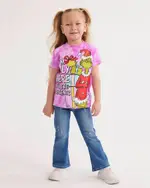 Toddler Girls Grinch Tie Dye Tee