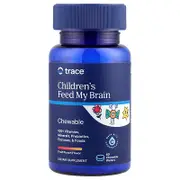 Trace, Children's Feed My Brain, Fruit Punch, 60 Chewable Wafers
