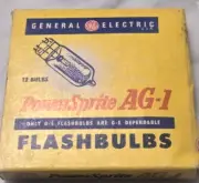 GE General Electric PowerSprite AG-1 12 Flashbulbs - NOS