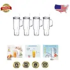 Lightweight 40 oz Double Wall Insulated Tumbler with Straw for On-the-Go Drinks