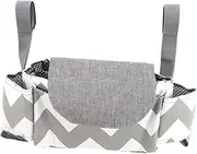 Vaguelly Stroller Organizer Bag Multi Functional Cup Holder and Storage Pouch for Supplies for Moms and Outdoor Walks