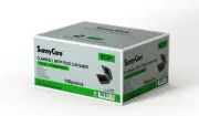 Sunnycare Clamshell MFPP Hinged Container Disposable 9X9, 1 COMPT, Black, 150ct
