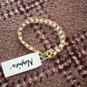 Vintage Dainty Napier Faux Pearl Bracelet 7 Inches Long