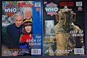 Doctor Who Monthly X2 Dr 204 205 1993 magazine both include 4 cards
