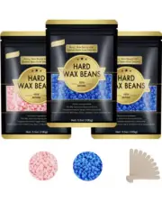 Wax Beads for Hair Removal, Keethem 10.5oz Hard Wax & Mudder 200 Pieces Waxing3