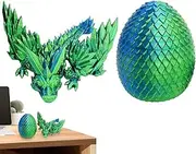 Printed Articulated Dragon Egg, Printed Crystal Dragon Toys - Movable Joints Relieve Stress Articulated Dragon Home Decor Fidget Toy