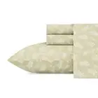 Tommy Bahama Sheet Set King Size 4-Piece Aloha Pineapple Cotton Botanical Green