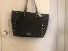 Tony Bianco Birdie Tote Bag - Black Carry Bag Gold Hardware Zip Shoulder Handle